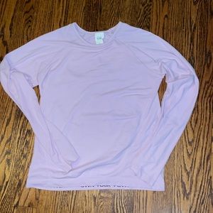 Athleta Girl size 14 shirt in light lilac/lavender